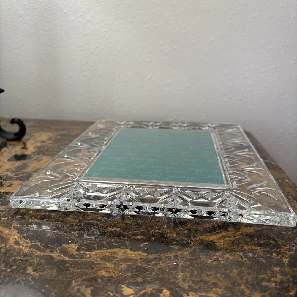 WATERFORD Crystal Thank You 5x7 Picture Frame 8.75